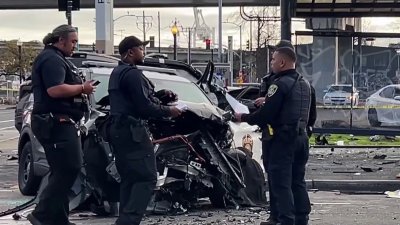 3 BART police officers recovering after high-speed crash in Oakland