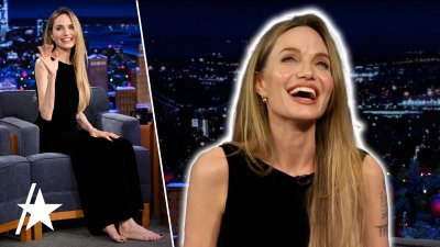 Why Angelina Jolie was barefoot for her first late night interview in a decade