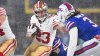 McCaffrey ruled out of 49ers-Bills game with knee injury