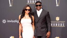 LAS VEGAS, NEVADA - FEBRUARY 08: (L-R) Keeta Vaccaro and Tyreek Hill attend the 13th Annual NFL Honors at Resorts World Theatre on February 08, 2024 in Las Vegas, Nevada. (Photo by Jeff Kravitz/FilmMagic)