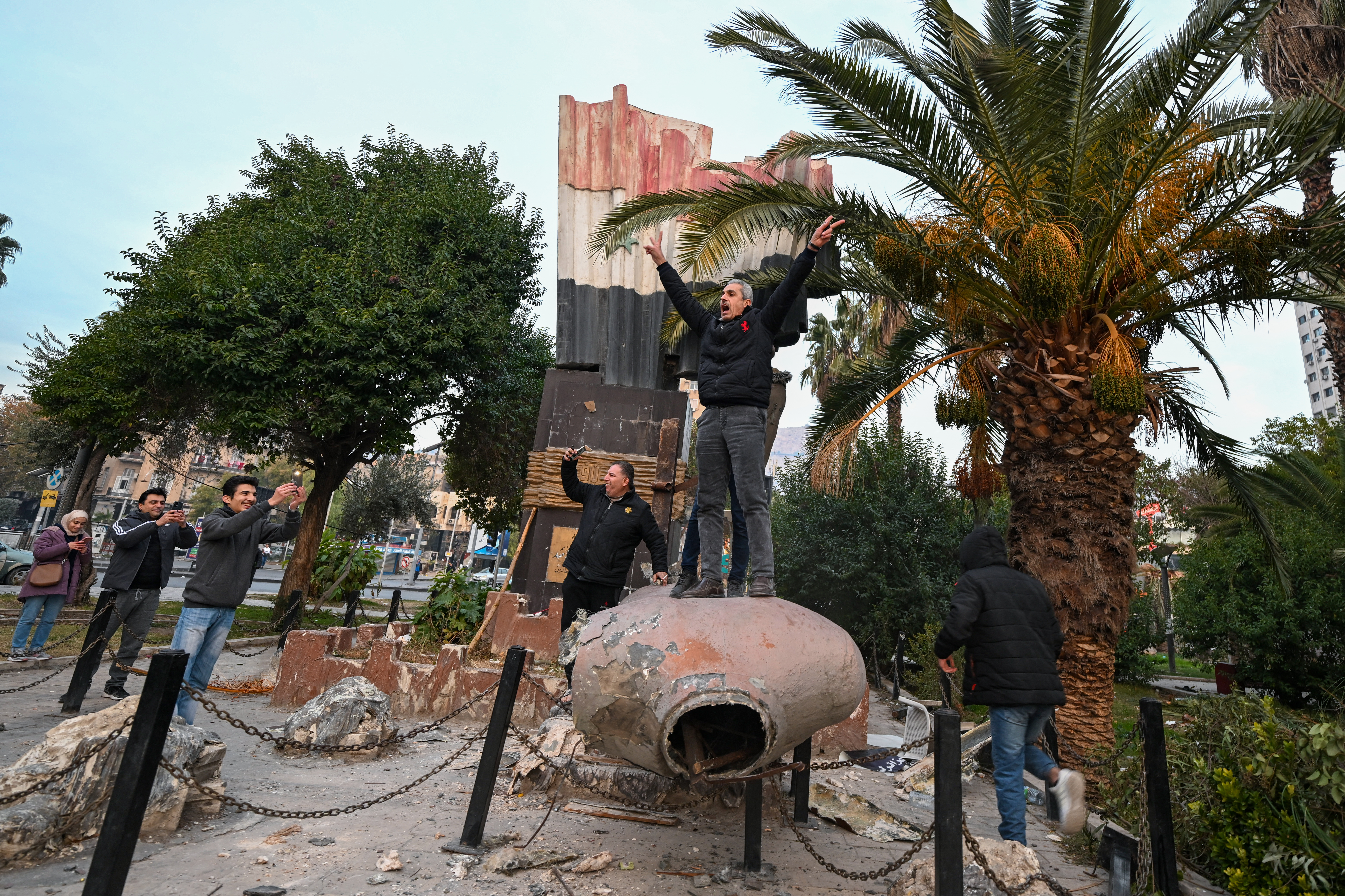 Syrian rebels capture Damascus as President Assad flees the country ...
