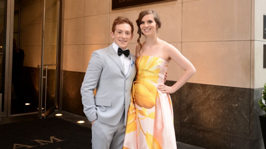 Ethan Slater and Lilly Jay at Langham Hotel on June 10, 2018