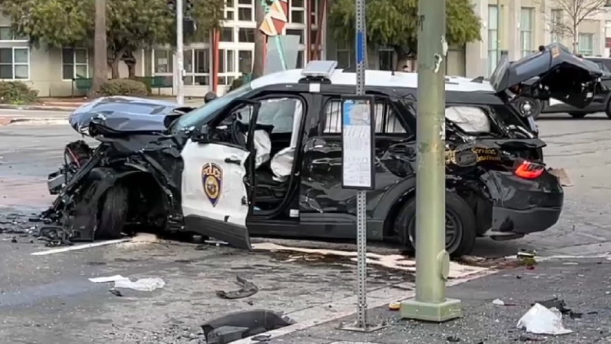 BART police officers injured in crash near West Oakland station – NBC ...