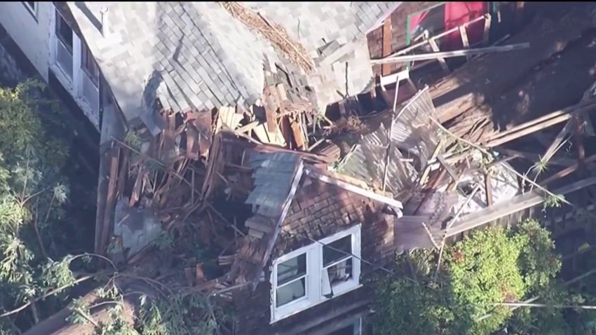 A large redwood tree crashed down into a home in Berkelkey. (Dec. 10, 2024)