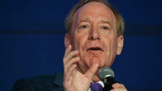 Brad Smith, president of Microsoft Corp., during the Business 20 (B-20) Summit in New Delhi, India, on Friday, Aug. 25, 2023. The B-20 is a business summit associated with the Group of Twenty (G-20) leaders’ meeting, scheduled to take place in New Delhi in September. Photographer: Prakash Singh/Bloomberg via Getty Images