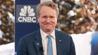 Brian Moynihan, CEO of Bank of America, speaking on CNBC’s Squawk Box at the WEF Annual Meeting in Davos, Switzerland on Jan. 16th, 2024.