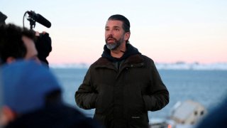 Donald Trump Jr. visits Nuuk, Greenland, on Jan. 7, 2025.