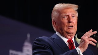 President Donald Trump on Jan. 27, 2025 in Doral, Florida.