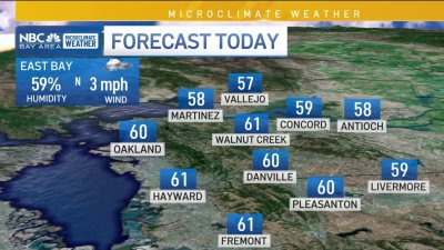 Vianey's forecast: Upper 50s, low 60s