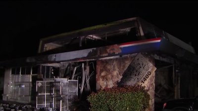 2-alarm fire destroys gas station and auto body shop in Antioch