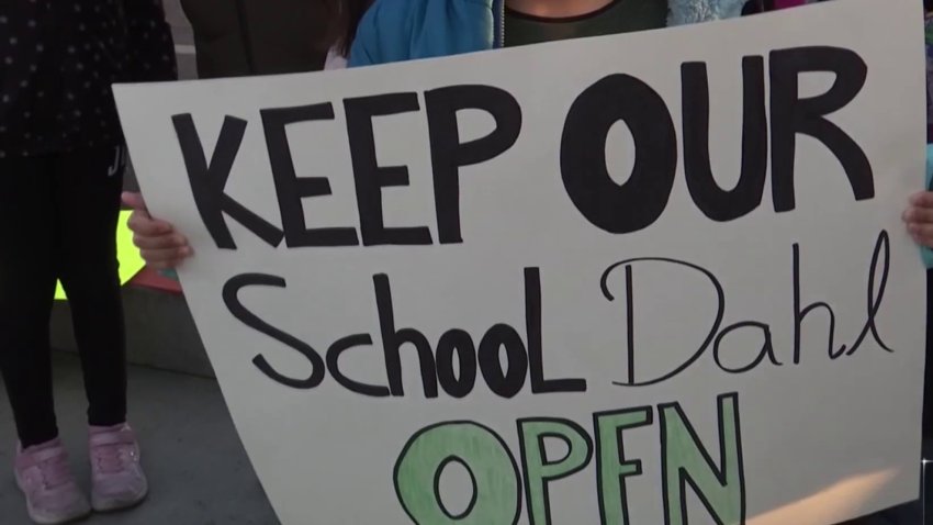 Parents and students rally to keep Dahl elementary open in San Jose. (Jan. 17, 2025)