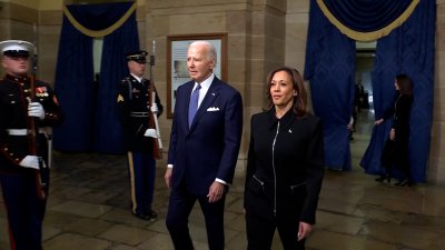 Biden and Harris enter Capitol for Trump's inauguration