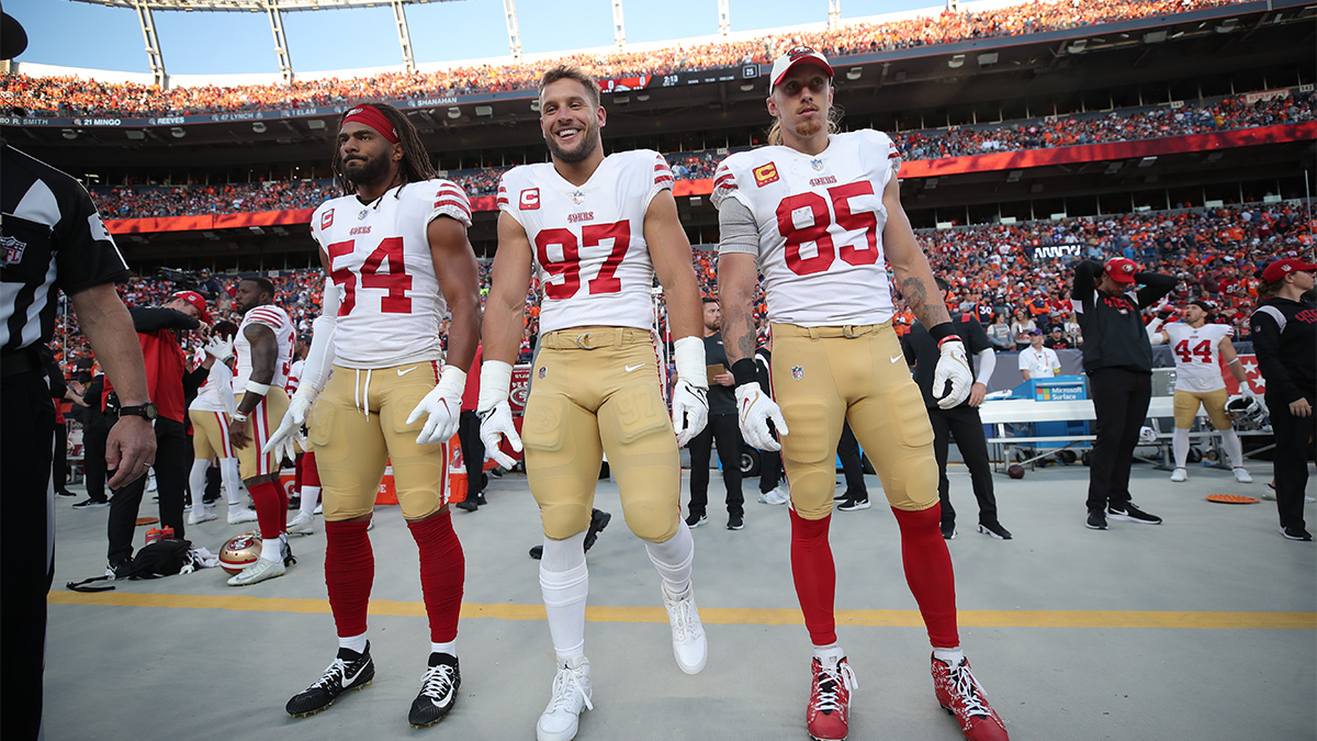 George Kittle Had Best Season Of 49ers Pro Bowl Selections Per Fans George Kittle Fred Warner Nick Bosa 