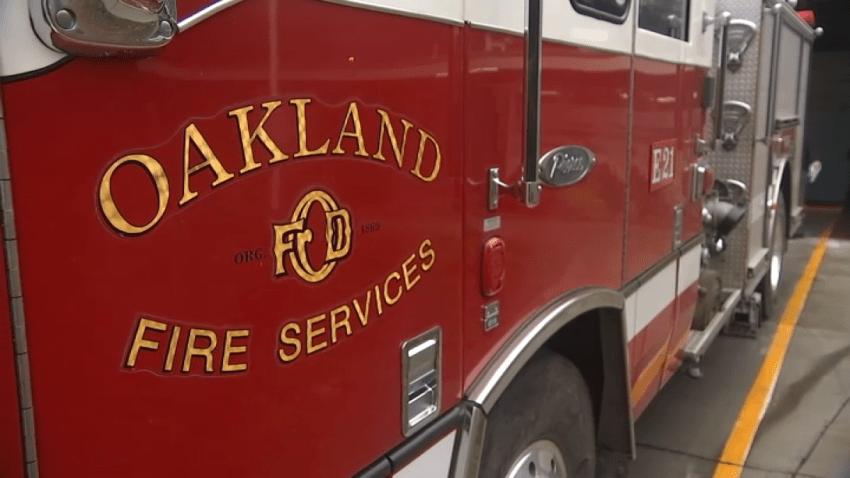 Oakland Fire Department vehicle.
