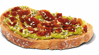 Dunkin's Bacon-Topped Avocado Toast.