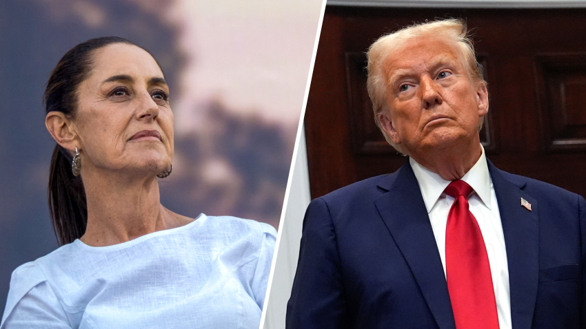 Mexican President Claudia Sheinbaum and President Donald Trump.