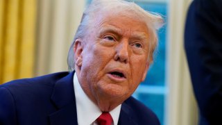 U.S. President Donald Trump speaks at the White House in Washington, D.C., on Feb. 3, 2025.