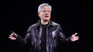 Nvidia CEO Jensen Huang gives a keynote address at CES 2025, an annual consumer electronics trade show, in Las Vegas, Nevada, U.S. Jan. 6, 2025.