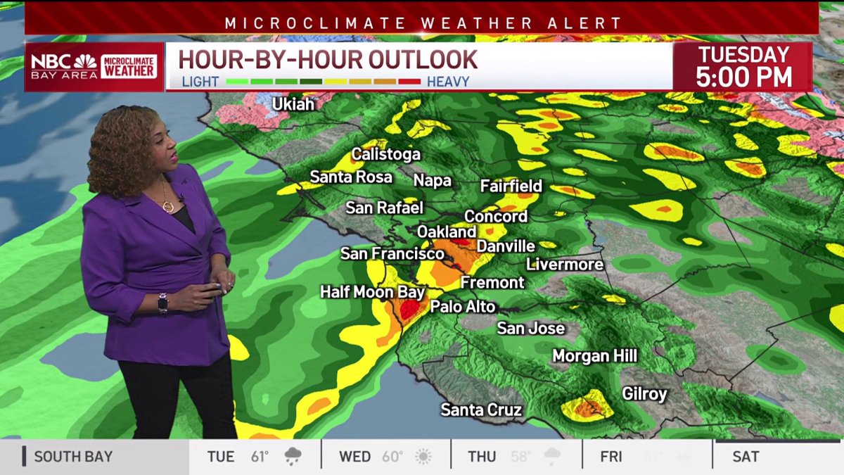 Forecast: Heavy rain today – NBC Bay Area