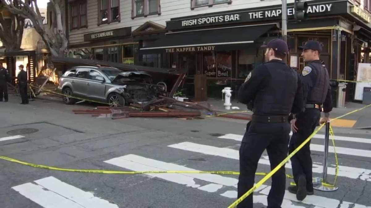 New video shows car crash into pub’s parklet in San Francisco – NBC Bay ...