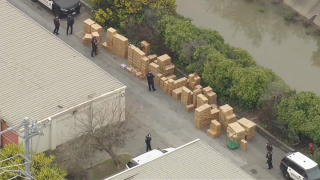 Authorities seize "dangerous" fireworks from a storage facility in South San Francisco.