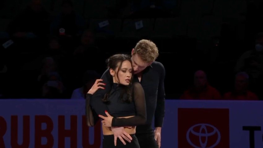 U.S. gold medalists Madison Chock and Evan Bates.