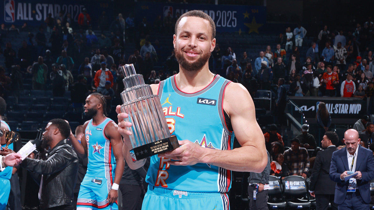 Warriors Legend Steph Curry Earns 2025 NBA All Star Game MVP In Win Steph Curry Mvp GettyImages 2199469587 