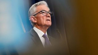 U.S. Federal Reserve Chair Jerome Powell holds a press conference following a two-day meeting of the Federal Open Market Committee on interest rate policy in Washington on March 20, 2024.