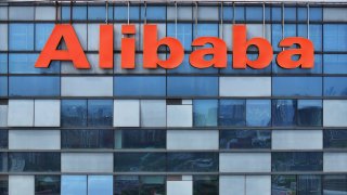 The Alibaba office building in Nanjing, Jiangsu province, China, on Aug. 28, 2024.
