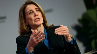 Ruth Porat, President & Chief Investment Officer of Alphabet & Google, speaks during the Reuters NEXT conference, in New York City, U.S., December 10, 2024.