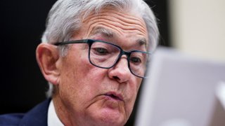 U.S. Federal Reserve Chair Jerome Powell testifies before a House Financial Services Committee hearing on “The Semiannual Monetary Policy Report to the Congress,” on Capitol Hill in Washington, D.C., U.S., Feb. 12, 2025. 