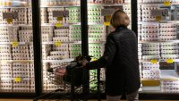 Eggs for sale in a Manhattan grocery store on Feb. 25, 2025, in New York City.