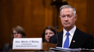 Then Social Security Commissioner Martin O’Malley testifies before the Senate Committee on the Budget on Sept. 11, 2024.