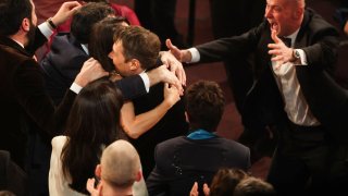 Sean Baker wins the Oscar for Best Director for “Anora” during the Oscars show at the 97th Academy Awards in Hollywood, Los Angeles, California, U.S., March 2, 2025.