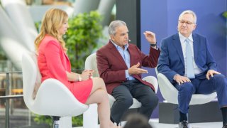 Kishore Mahbubani, former Singapore ambassador to the United Nations and David Adelman, former U.S. ambassador to Singapore, at CNBC’s CONVERGE LIVE on Thursday, March 13, Singapore.