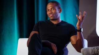 Arthur Hayes, chief executive officer of BitMEX, speaks during the Consensus: Invest event in New York, U.S., on Tuesday, Nov. 28, 2017.