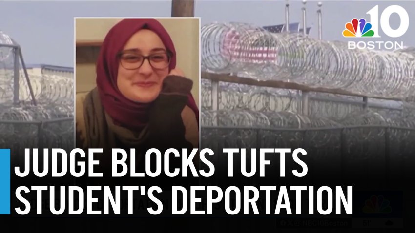 Judge blocks deportation of detained Tufts student
