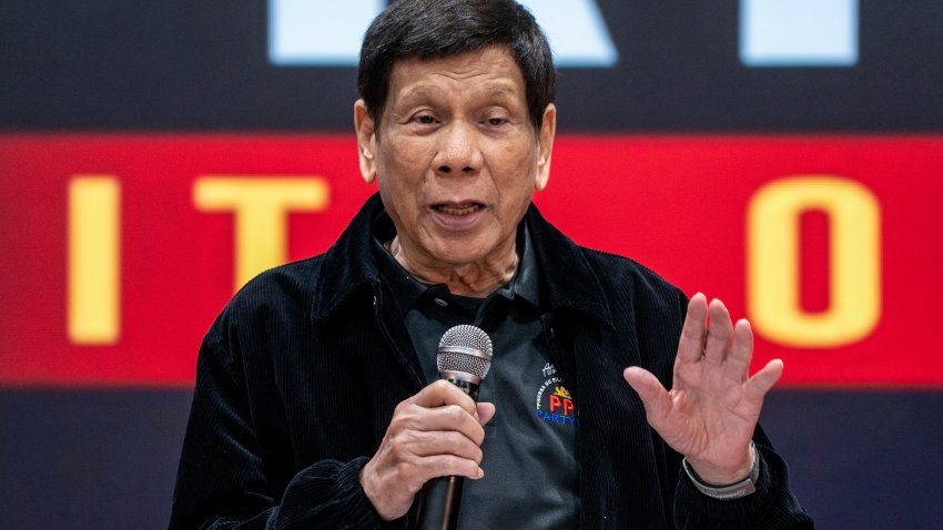 FILE - Former President of the Philippines Rodrigo Duterte