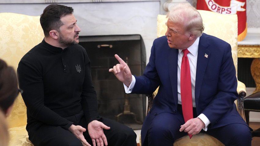 U.S. President Donald Trump and Ukrainian President Volodymyr Zelensky