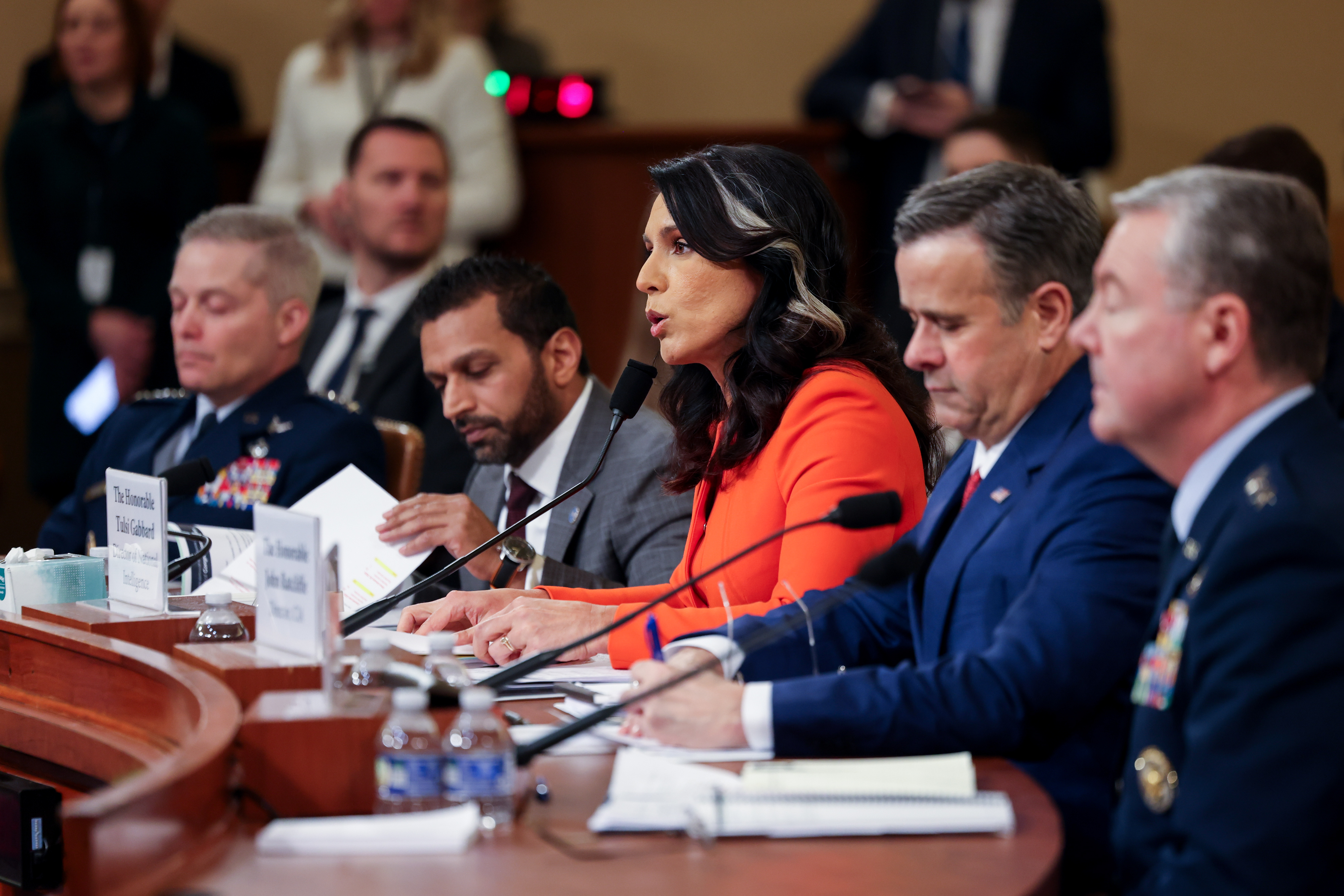 Intelligence officials testify at House as Atlantic releases text details