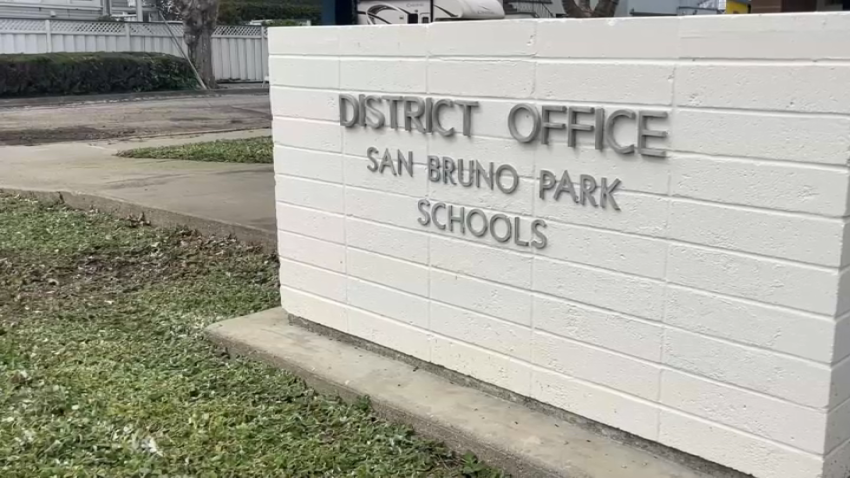 San Bruno Park School District sign.