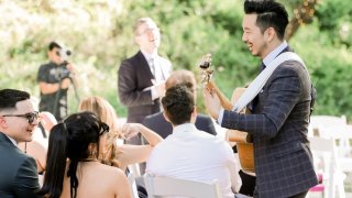 Moses Lin got his start as a wedding guitarist by playing at a friend’s wedding.