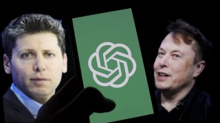 Sam Altman, left, and Elon Musk.