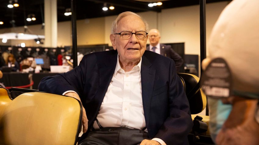 Warren Buffett walks the floor and meets with Berkshire Hathaway shareholders ahead of their annual meeting in Omaha, Nebraska on May 3rd, 2024. 