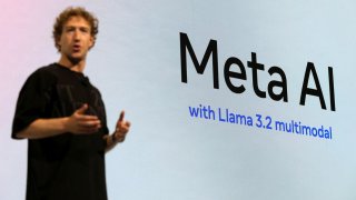 Meta CEO Mark Zuckerberg makes a keynote speech during the Meta Connect annual event, at the company’s headquarters in Menlo Park, California, on Sept. 25, 2024.
