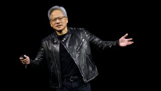 Nvidia CEO Jensen Huang delivers the keynote address during the Nvidia GTC 2025 at SAP Center on March 18, 2025 in San Jose, California.