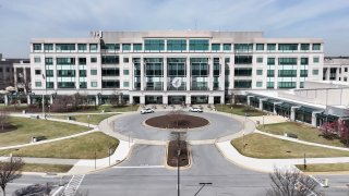 An aerial of the Centers for Medicare & Medicaid Services building on March 19, 2025 in Woodlawn, Maryland. 