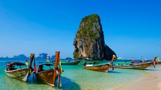 A beach in Thailand’s Krabi province.