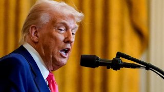 President Donald Trump speaks on the day he signs energy-related executive orders, at the White House in Washington, April 8, 2025.