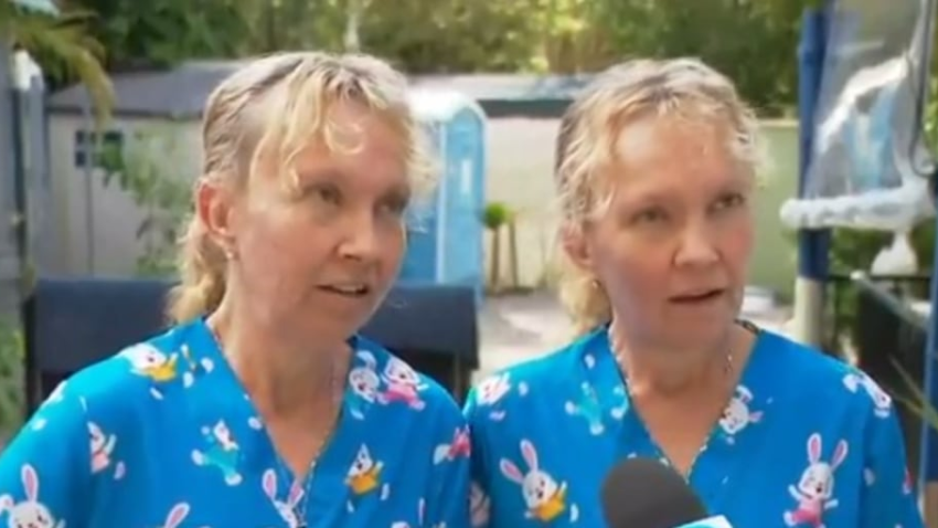 Australian identical twin sisters Bridgette and Paula Powers